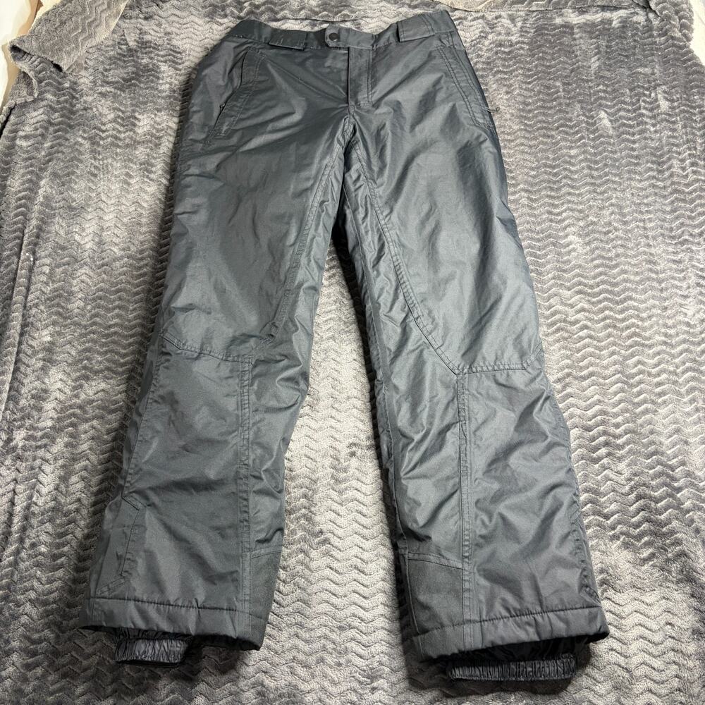 CHAMPION Snow Pants Men Medium Black Zip Pockets Wind Water Resistant Outdoor